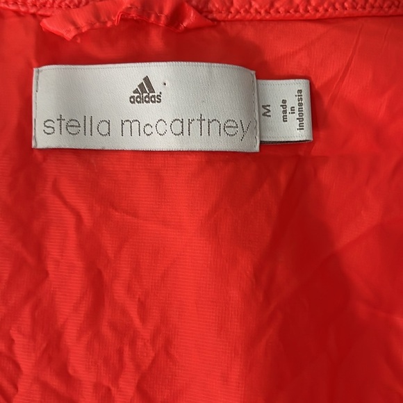 Stella McCartney By Adidas Orange Red Jacket Sz M Oversized Zip Jacket - Picture 8 of 16